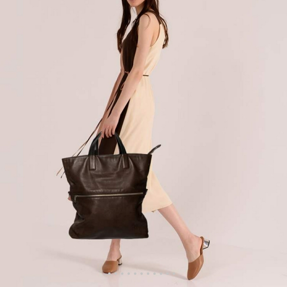 COACH  Thompson Leather Fold Over Perforated Tote  E1293-70718 Messenger 🔥RARE